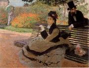 Claude Monet The Bench Sweden oil painting artist
